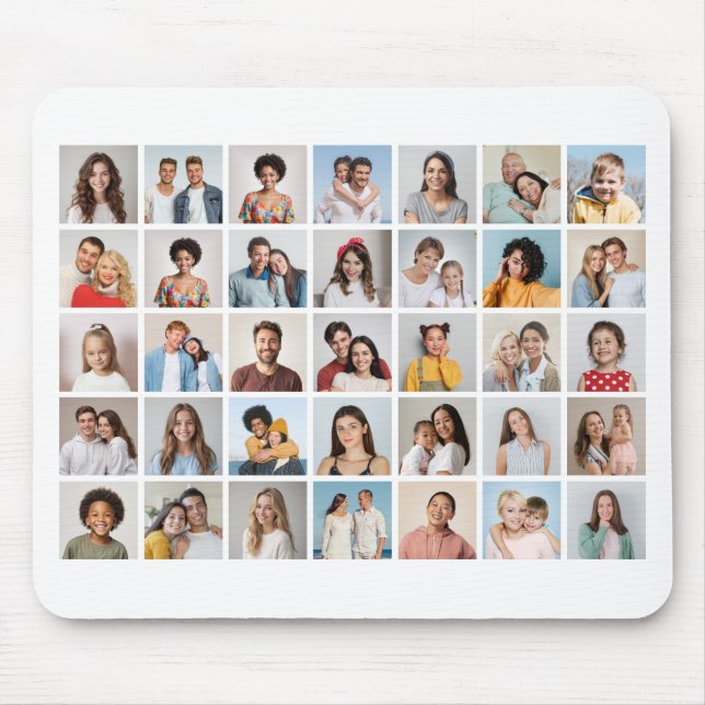 Create Your Own 35 Photo Collage Mouse Pad (Front)