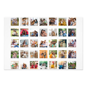 Create Your Own 35 Photo Collage Print