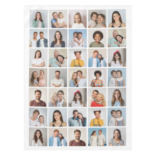 Create Your Own 35 Photo Collage Tablecloth