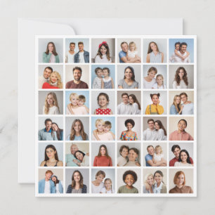 Create Your Own 36 Photo Collage Card