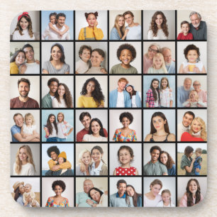 Create Your Own 36 Photo Collage Coaster