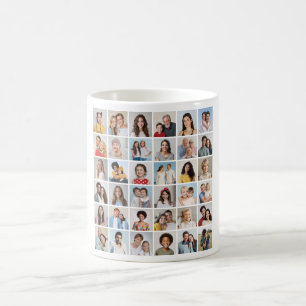 Create Your Own 36 Photo Collage Coffee Mug
