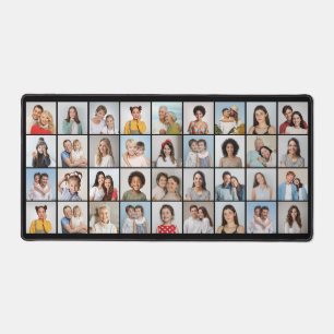 Create Your Own 36 Photo Collage Editable Colour Desk Mat