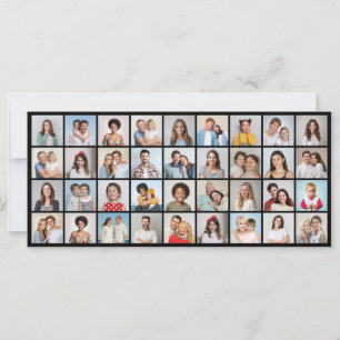 Create Your Own 36 Photo Collage Greeting Card