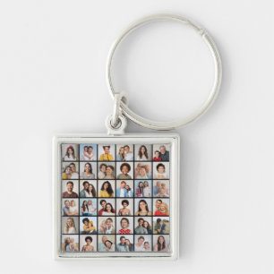 Create Your Own 36 Photo Collage Keychain