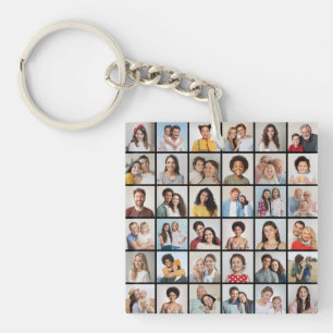 Create Your Own 36 Photo Collage Keychain