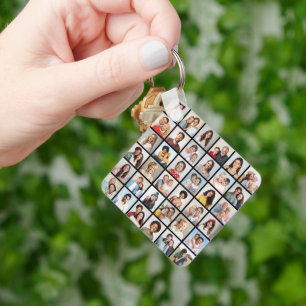 Create Your Own 36 Photo Collage Keychain