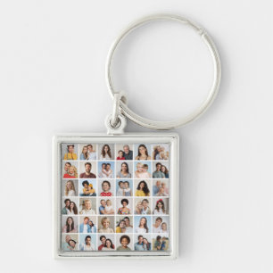 Create Your Own 36 Photo Collage Keychain