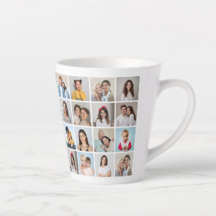 Create Your Own 36 Photo Collage  Latte Mug
