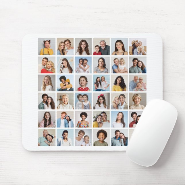 Create Your Own 36 Photo Collage Mouse Pad (With Mouse)