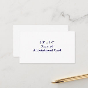 Create Your Own 3.5" x 2.0" Squared Appointment Card