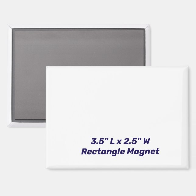 Create Your Own 3.5" x 2.5" Rectangle Magnet (Front/Back)