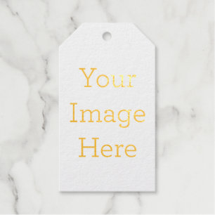 Create Your Own 3.5" x 2" Matte Foil Gift Tag