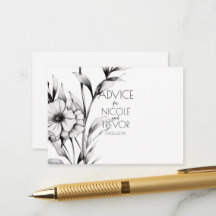 Create Your Own - 3 B&W Wildflowers