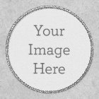 Create Your Own 3" Circle White Iron-On Patch