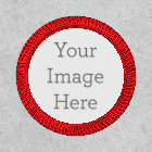 Create Your Own 3" Circle White Iron-On Patch