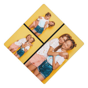 Create Your Own 3 Photo Collage Graduation Cap Topper