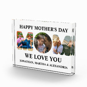 Create your own 3 photo collage Happy Mothers day Block