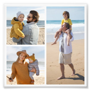 Create Your Own 3 Photo Collage Photo Enlargement Print
