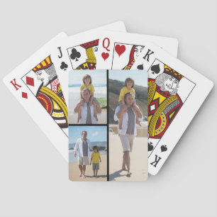 Create Your Own 3 Photo Collage  Playing Cards