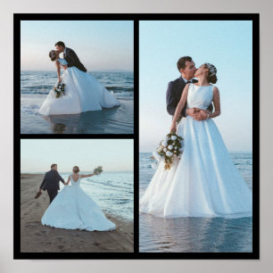 Create Your Own 3 Photo Collage Poster