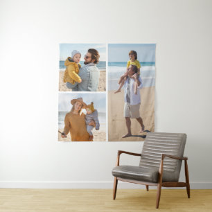 Create Your Own 3 Photo Collage Tapestry