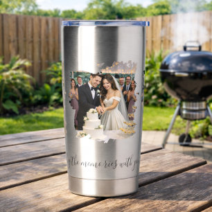 Create Your Own 3 Photo Personalized Stainless Insulated Tumbler
