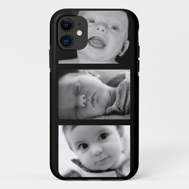 Create-Your-Own 3 Photo Upload iPhone 5 Case (Back)