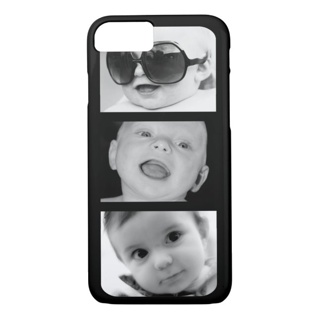 Create-Your-Own 3 Photo Upload iPhone 7 Slim Case (Back)
