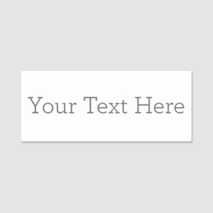 Create Your Own 3" x 1.25" Classic Name Tag
