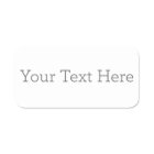 Create Your Own 3" x 1.5" Rectangle Name Tag