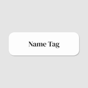 Create Your Own 3" X 1" Name Tag