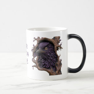 Create Your Own 3D Faux Bois Carved Black Raven Magic Mug