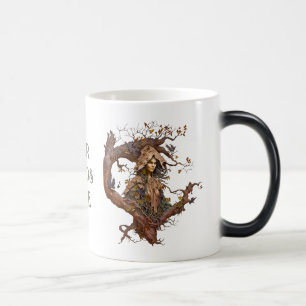 Create Your Own 3D Faux Bois Carved Mystical Dryad Magic Mug
