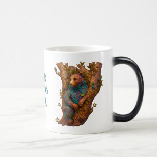 Create Your Own 3D Faux Bois Carved Wood Bear Magic Mug