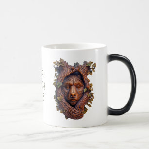 Create Your Own 3D Faux Bois Wood Carved Bear Magic Mug