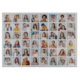 Create Your Own 48 Photo Collage Cutting Board