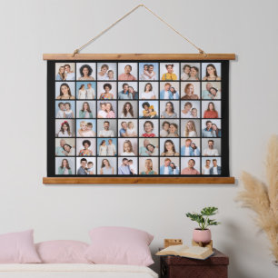 Create Your Own 48 Photo Collage Hanging Tapestry