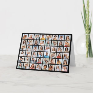 Create Your Own 48 Photo Collage Note Card