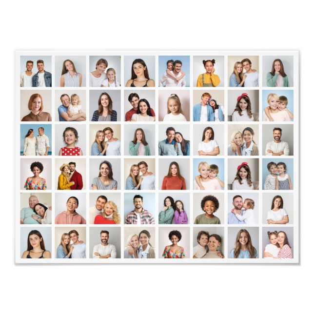 Create Your Own 48 Photo Collage Photo Enlargement (Front)