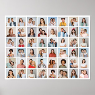 Create Your Own 48 Photo Collage Poster