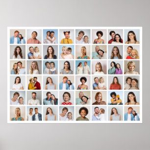 Create Your Own 48 Photo Collage Poster
