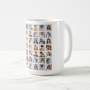 Create Your Own 49 Photo Collage Coffee Mug
