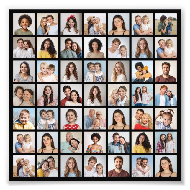 Create Your Own 49 Photo Collage Photo Enlargement (Front)