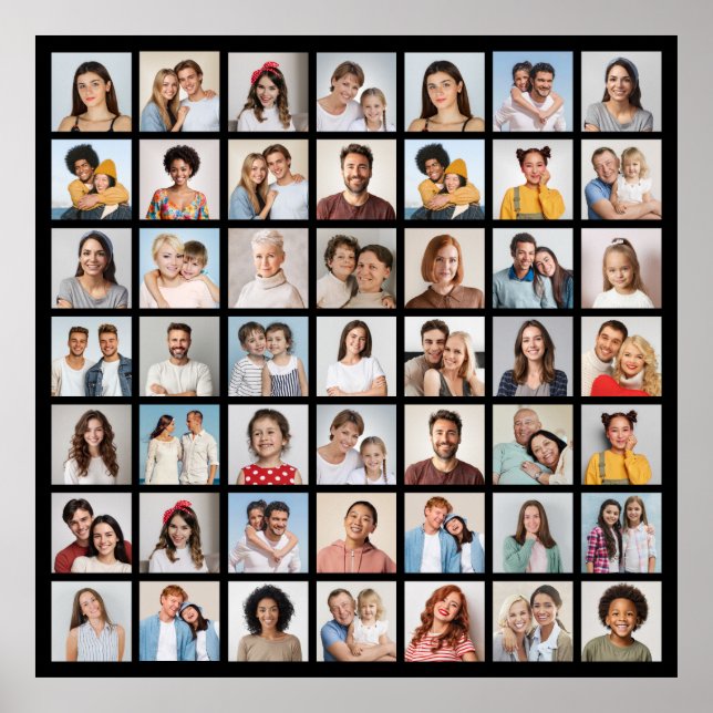 Create Your Own 49 Photo Collage  Poster (Front)