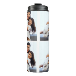 Create Your Own 4 collage Photos Thermal Tumbler
