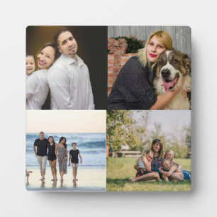 Create Your Own 4 Family Photo Collage  Plaque