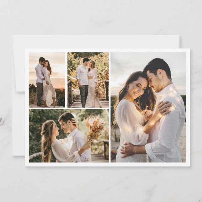 Create Your Own 4 Photo Collage Card (Front)