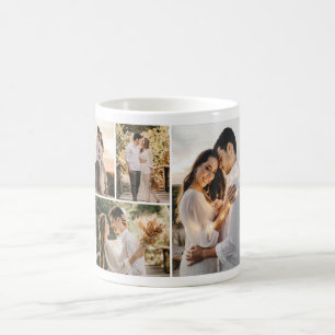 Create Your Own 4 Photo Collage Coffee Mug
