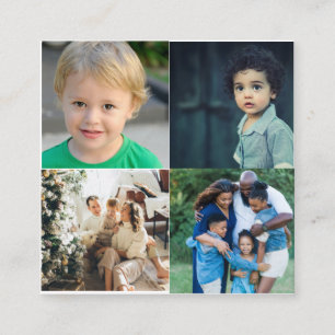 Create Your Own 4 Photo Collage Enclosure Card